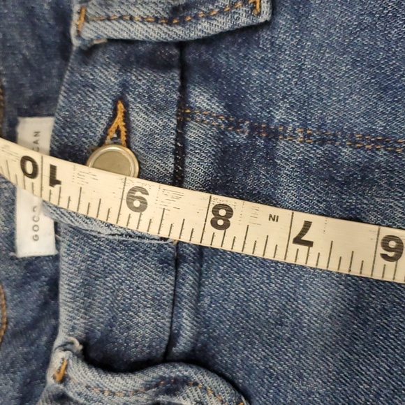 Good American distress blue crop ankle distressed jeans size 4/27 - Picture 11 of 13